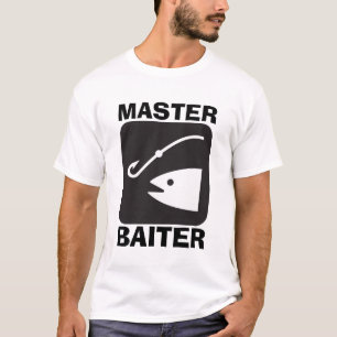 MASTER BAITER, Funny fishing DAD T-shirts