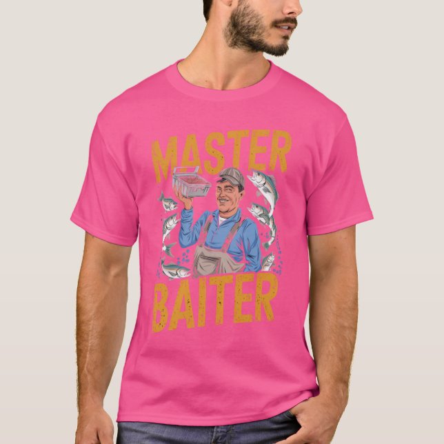 Master Baiter: Funny Fishing Expert Tee (Front)