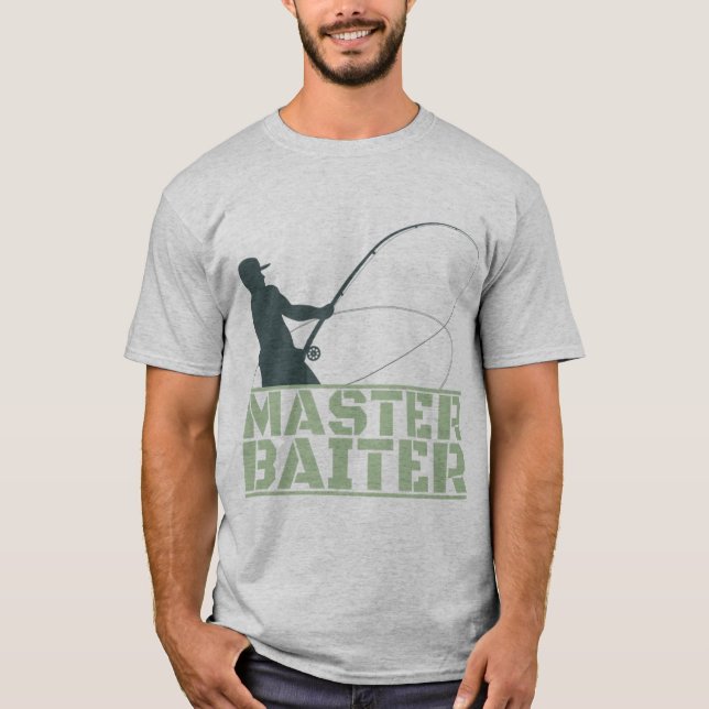 Master Baiter Shirts For Men, Fishing Tshirt Funny (Front)