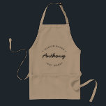 Master Baker Established year Custom Name Standard Apron<br><div class="desc">Lots of talent coming out of that kitchen. Encourage the Master Baker in your life to keep those sweet treats coming with this personalized, modern and unique apron. Customize the words and established year as you need. Comes in different colours and sizes. Don't forget the lil' bakers too. Make for...</div>