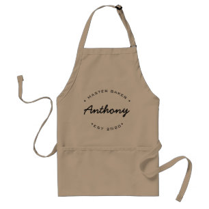 Master Baker Established year Custom Name Standard Apron