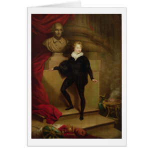 Master Betty as Hamlet before a bust of Shakespear