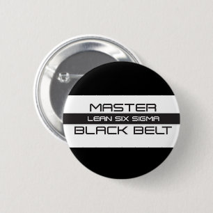 Master Black Belt 2 Inch Round Button