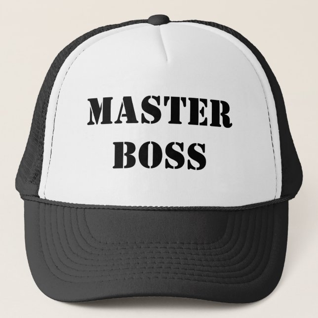 master boss trucker hat (Front)