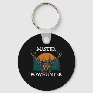 Master Bowhunter Fathers Day Hunting Parents Hunte Keychain