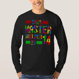 Master Builder 14 Years Old Born 2008 Fourteenth B T-Shirt