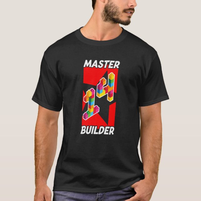 Master Builder 14 Years Old Fourteenth Birthday Bo T-Shirt (Front)