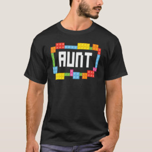Master builder Aunt Bricks Blocks Building Family T-Shirt