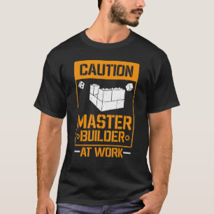 Master Builder Building Blocks Bricks 2 T-Shirt