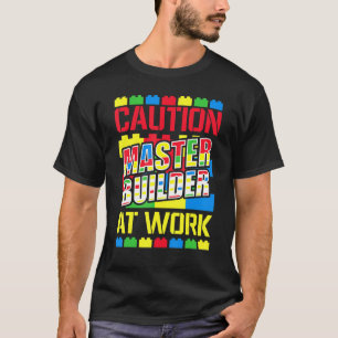 Master Builder Building Blocks Bricks 7 T-Shirt