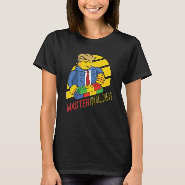Master Builder Building Blocks Men Women Youth  7 T-Shirt (Front)