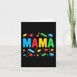Master Builder Building Bricks Blocks Funny Mother Card