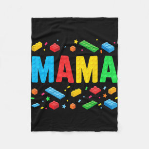 Master Builder Building Bricks Blocks Funny Mother Fleece Blanket