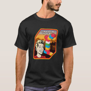 Master Builder Construction Building Blocks Bricks T-Shirt
