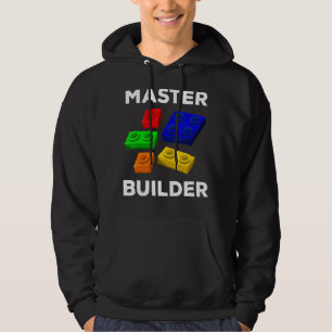Master Builder Cute Block Building Kids Toys Brick Hoodie