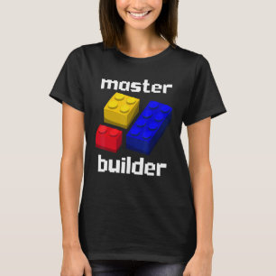 Master Builder Cute Block Building Kids Toys Brick T-Shirt