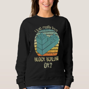 Master Builder Cute Block Building Vintage 1 Sweatshirt