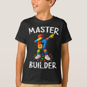 Master Builder Dabbing 67 Meme Building Blocks Bri T-Shirt