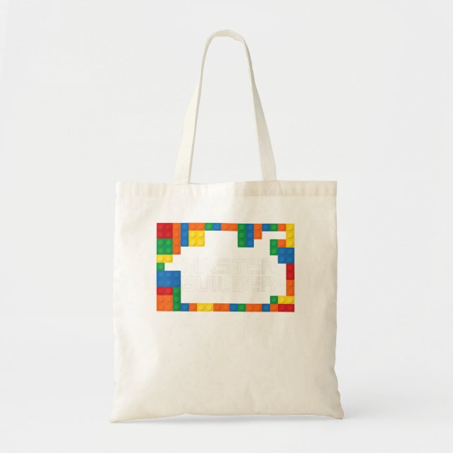 Master Builder Engineer Big Building Blocks Build  Tote Bag (Front)