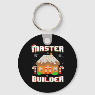 Master Builder Gingerbread House Christmas Block B Keychain