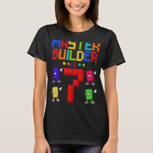Master Builder is 7 Yrs Old Building 7th Birthday T-Shirt