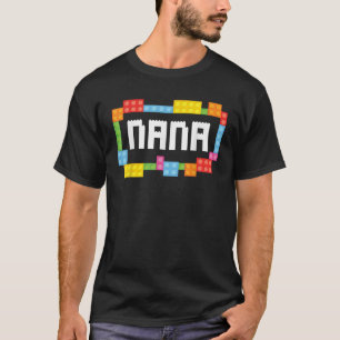 Master builder Nana Bricks Blocks Building Family  T-Shirt