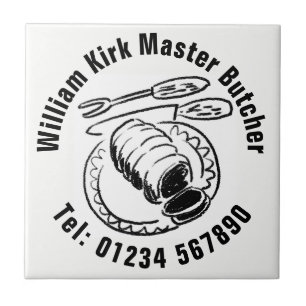 Master Butcher Butchers Shop Tile