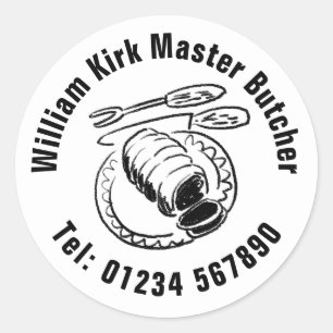 Master Butcher Classic Round Sticker