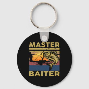 Master Byiter Fishing-shirt Funny Grandpa B Dad Gi Keychain