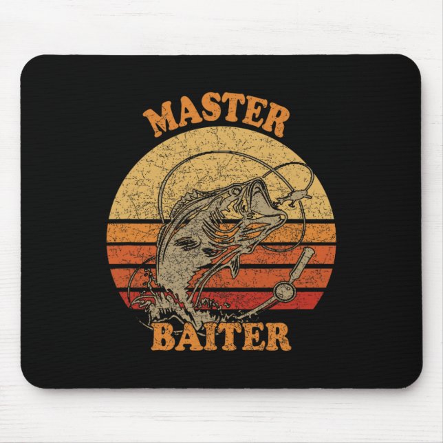 Master Byiter Funny Fishing  Mouse Pad (Front)
