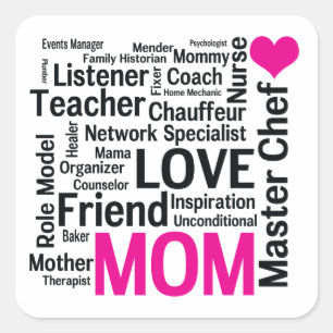 Master Chef Mom - Mother's Day Appreciation Square Sticker