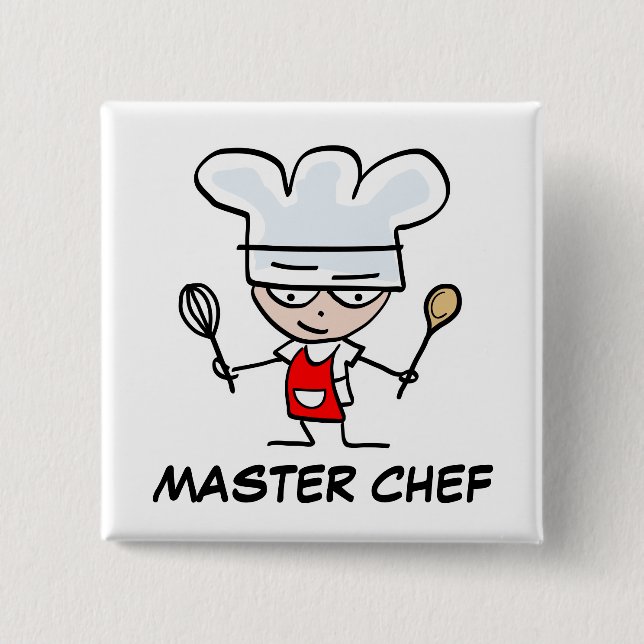 Master chef pinback button (Front)
