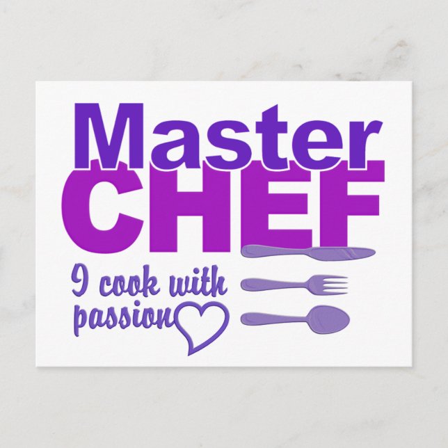 Master Chef postcard (Front)
