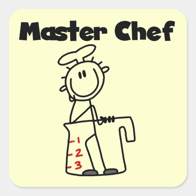Master Chef Square Sticker (Front)