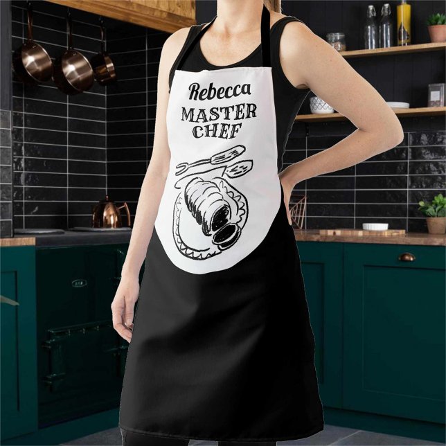 Master Chef, with Name - Gift Apron (Creator Uploaded)