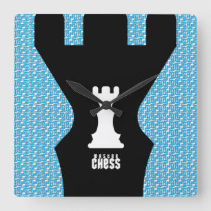 MASTER CHESS ORIGINAL BY MASANSER SQUARE WALL CLOCK