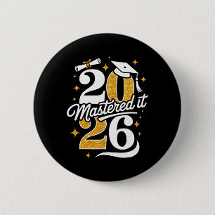 Master Cl Of 2026 Graduation Gifts Masters Degree  2 Inch Round Button