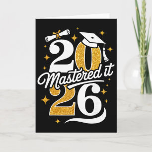 Master Cl Of 2026 Graduation Gifts Masters Degree Card