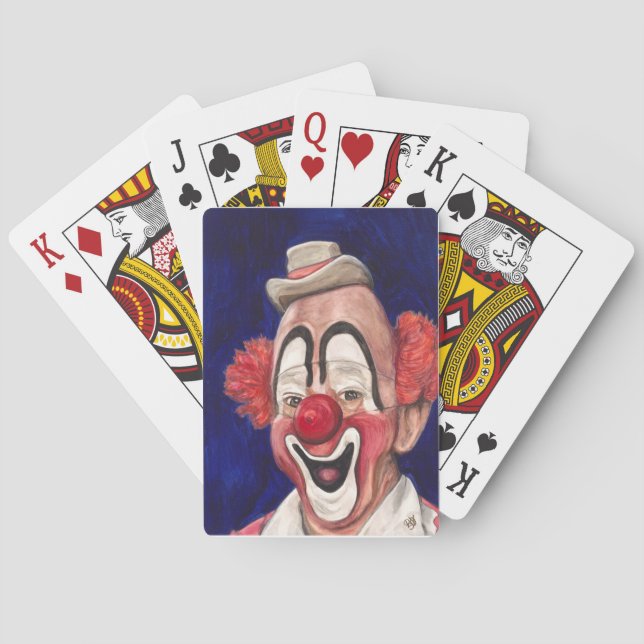 Master Clown Lou Jacobs Playing Cards (Back)