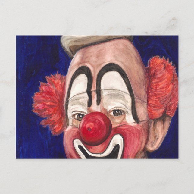 Master Clown Lou Jacobs Postcard (Front)