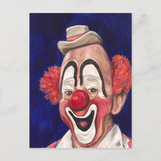 Master Clown Lou Jacobs Postcard (Front)
