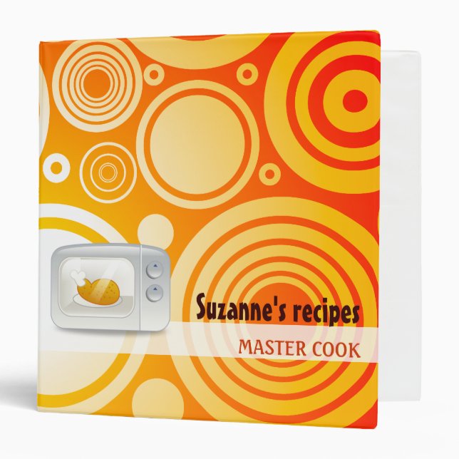MASTER COOK - Custom binder with your name (Front/Inside)