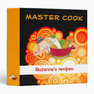 MASTER COOK   your name Binder
