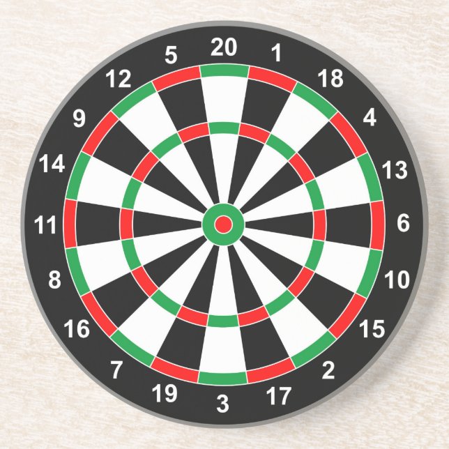 Master Darts Board Basic Round Target Classic game Coaster (Front)