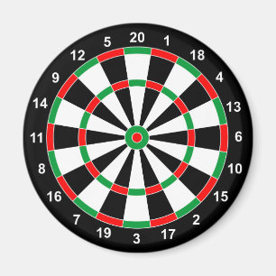Master Darts Board Basic Round Target Classic game Magnet