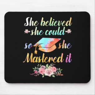 Master Degree Art For Men Women Academic Degree Di Mouse Pad