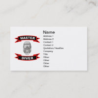 Master Diver Business Cards