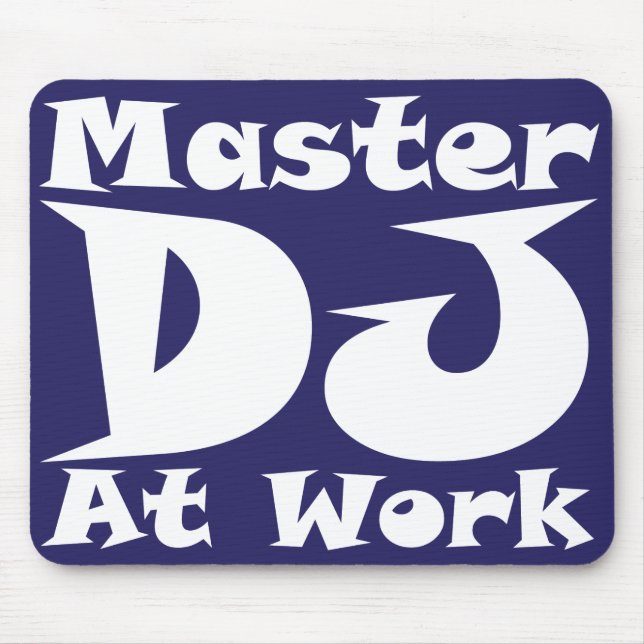 Master DJ At Work Mousemat Mouse Pad (Front)