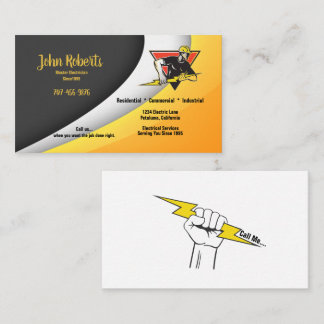 Master Electrician Electrical  Business Card