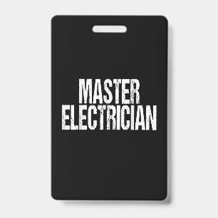 Master Electrician Event Equipment Setup Team Badge